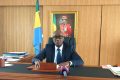 Jonathan Ignoumba prononçant son discours, le 4 décembre 2023. © Gabonreview