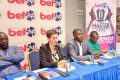 Les responsables de Bet241 au cours de la présentation du tournoi de football, le 12 janvier 2024. © Gabonreview