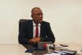 Gomez Agou s’exprimant ce lundi 22 janvier 2024 à Libreville. © Gabonreview