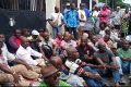 Des retraités gabonais en plein sit-in pour réclamer leurs droits. © D.R.