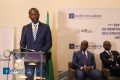 Anthony Nkinzo Kamole s’exprimant le 20 février à Libreville. © Invest in Gabon