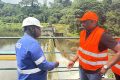 Le directeur général de la SEEG, Joël Lehman Sandoungout sur les installations hydroélectriques de Kinguélé et Tchimbélé. © Seeg