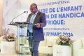 Le Pr Firmin Marius Nyama lisant le rapport général du colloque international, le 27 mars 2024. © GabonReview