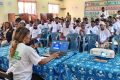 Les élèves du lycée Ba Oumar sensibilisés sur l’importance de l’eau dans la société, le 18 mars 2024. © GabonReview