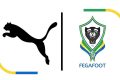 Les logos de la Fégafoot et de Puma mis ensemble à l’annonce du nouveau partenariat. © D.R.