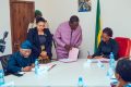 Moment de la signature de partenariat entre les deux parties, le 5 avril 2024 à Libreville. © Communication gouvernementale
