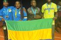 Quatre des cinq performances gabonaises au Grand Prix International CAA de Douala. © D.R.