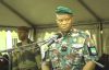 Le général Brice Clotaire Oligui Nguema, le 16 avril 2024 au camp N'tchoréré à Libreville. © Gabon 1ère (capture d'écran)