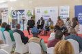 Des journalistes et défenseurs de l’environnement, le 3 mai 2024 au siège de Gabon Télévisions. © D.R.