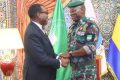 Akinwumi Adesina a été reçu, dimanche 12 mai, à la présidence de la République par le général Brice Clotaire Oligui. © Com. présidentielle