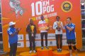 Chemnung Loce et ses compatriotes sur le podium au terme de l’épreuve, le 23 juin 2024, à Port-Gentil. © GabonReview