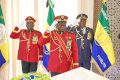 Le président de la Transition, le général Brice Clotaire Oligui Nguema, rendant hommage à Omar Bongo Ondimba. © Communication présidentielle