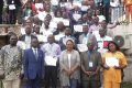 Aperçu des formateurs et jeunes promoteurs d’entreprise à la fin de la formation, le 20 juillet 2024 à Moanda. © D.R.