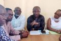 Des leaders de la confédération syndicale Dynamique unitaire, le 20 juillet 2024 à Libreville. © D.R.
