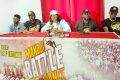 La responsable du label Anouva productions, Isabelle Ekhang Minko (centre) présentant la 3e édition du Mandji Battle dance, le 7 juillet 2024 à Port-Gentil. © GabonReview