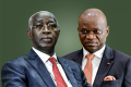 Raymond Ndong Sima : «Si vous voulez me virer, virez-moi. Certainement que vous m'aurez rendu service». © Montage Jeunr Afrique / AFP – Présidence de la République gabonaise