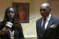 Dr Adèle Sabine Ilama Mombot épouse Nguimbi, DG de l'Ena, et le recteur de l'UOB après leur séance de travail. © Capture d'écran/Gabon 1ère