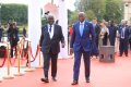 Brice Clotaire Oligui Nguema à son arrivée au Palais du Louvre, le 25 juillet 2024. © Com. présidentielle