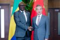 Régis Onanga Ndiaye et Wang Yi, le 13 juillet 2024 à Beijing. © Xinhua