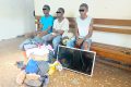 Les trois jeunes indélicats. © GabonReview