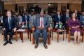 Les représentants gabonais et serbes lors de la Commission mixte Gabon-Serbe, le 4 décembre 2024. © Com. Primature