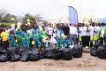 La délégation de l’Union européenne au Gabon et ses partenaires sur le site de la plage de la Sablière, le 30 novembre 2024. © GabonReview