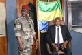 Le général Adolphe Yonghan installant Christian Mapaga dans ses fonctions, le 14 janvier 2025. © GabonReview