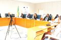 Les présidents des institutions législatifs du Gabon et des pays invités et le secrétaire général de l’UIP, à la clôture de la conférence. © D.R.