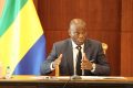 Le président Oligui Nguema s’adressant aux responsables des partis politiques. © D.R.