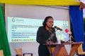 La ministre des Affaires sociales, Nadine Nathalie Awanang épse Anato ouvrant les travaux, le 26 mai 2025. © GabonReview