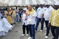 Le directeur général de la CNSS, le Dr Olivier Rébiénot Pellegrin lors de la cérémonie, le 1er mai 2025. © Gabonactu.com