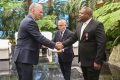 Faustin Yves N’Guiend-Mickolo, le nouvel ambassadeur du Gabon à Cuba lors de la presentation de ses Lettres de creance, le 13 mai 2025. © D.R.