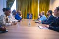 Le 7 mai dernier à Libreville, le ministre de l’Environnement, Mays Mouissi, recevait une délégation conjointe de l’Institut de la Francophonie pour le Développement Durable (IFDD) et de l’Organisation de Coopération et de Développement Économiques (OCDE). © D.R.