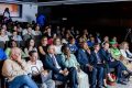 Les ambassadeurs européens et le ministre gabonais de la Communication à la clôture du festival. © D.R.