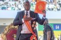 Brice Clotaire Oligui Nguema lors de sa prestation de serment le 3 mai 2025. © D.R
