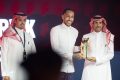 Pierre-Emerick Aubameyang a été distingué par le Community Player Award, une reconnaissance de son implication sociale au sein du club saoudien Al Qadsiah. © D.R.