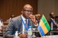 Le Dr Simplice Désiré Mamboula, ministre gabonais de l’Enseignement supérieur et de la Recherche scientifique, à la 42e session ordinaire du Conseil des ministres du Cames. © D.R