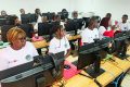 Le premier groupe des étudiants dans la salle d’informatique, le 12 mai 2025. © GaboReview