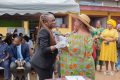 Un moment de la remise des parasols. © D.R.