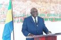 Jean Rémy Yama, face aux journalistes, le 12 juin 2025, à Libreville. © GabonReview