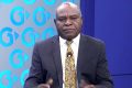 Philippe Tonangoye, ministre de l’Accès universel à l’Eau et à l’Energie, lors de son passage à la télévision nationale. © GabonReview
