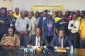 Des militants et des responsables de l'UDIS, le 19 juin 2025, à Libreville. © GabonReview