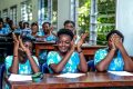 Des élèves de l’Institution Immaculée Conception de Libreville. © D.R.