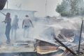 Les dégâts de l'incendie après le passage des flammes au Quartier Chic. © D.R.