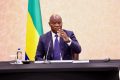 Brice Clotaire Oligui Nguema s’adressant aux Gabonais en Turquie. © Communication présidentielle 