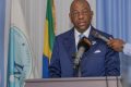 Alexandre Barro Chambrier face aux militants du RPM, le 11 juillet 2025, à Libreville. © D.R.