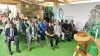 Le ministre du Tourisme durable et de l’Artisanat, Pascal Ogowe Siffon, et ses collaborateurs lors du lancement de la 2e édition de la Caravane touristique 2025. © GabonReview