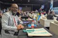 Stéphane Soami Mabiala, président de la Fédération gabonaise de natation (Fegana), le 29 juillet 2025, à Singapour. © D.R.