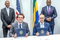 A Washington, le chef de l’État gabonais Brice Clotaire Oligui Nguema a supervisé la signature d’un accord de 500 millions de dollars entre le Gabon et la société américaine Millenial Potash. © D.R.