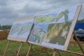 Des cartes de zonage des deux projets à Bikélé-Zong. © D.R.
